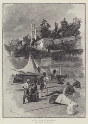 Na plaży w Bordighera